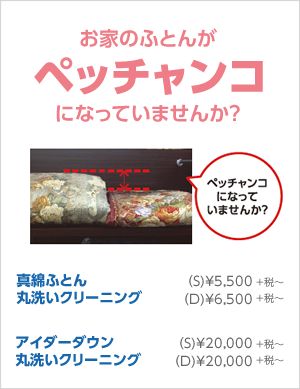 真綿ふとん丸洗い